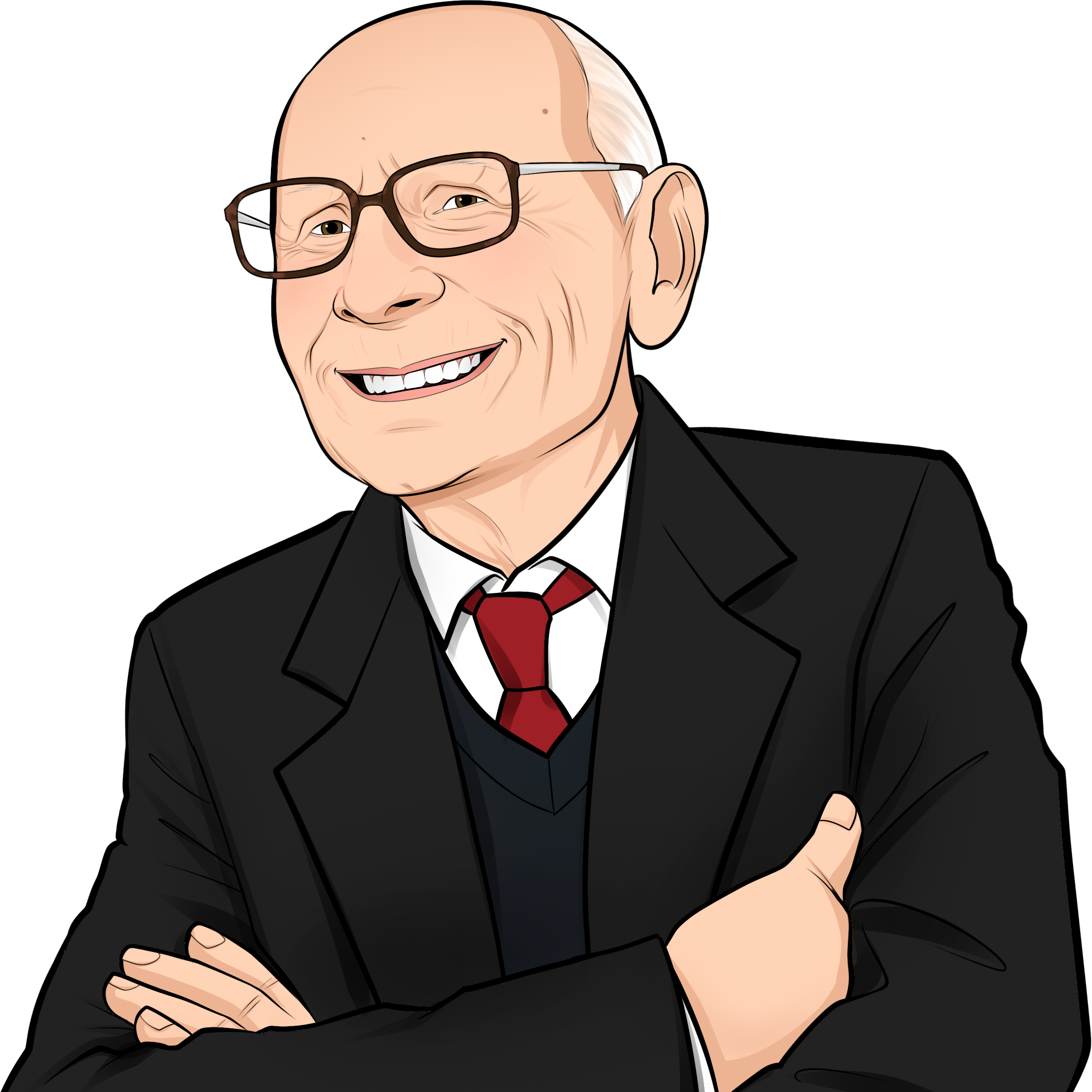 Illustrated character generated from a reference photo
